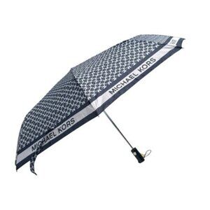 Michael Kors Travel MK Signature Monogram Umbrella NWT